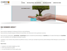 Tablet Screenshot of christo-energie.fr